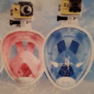Pink /Blue Snorkeling masks